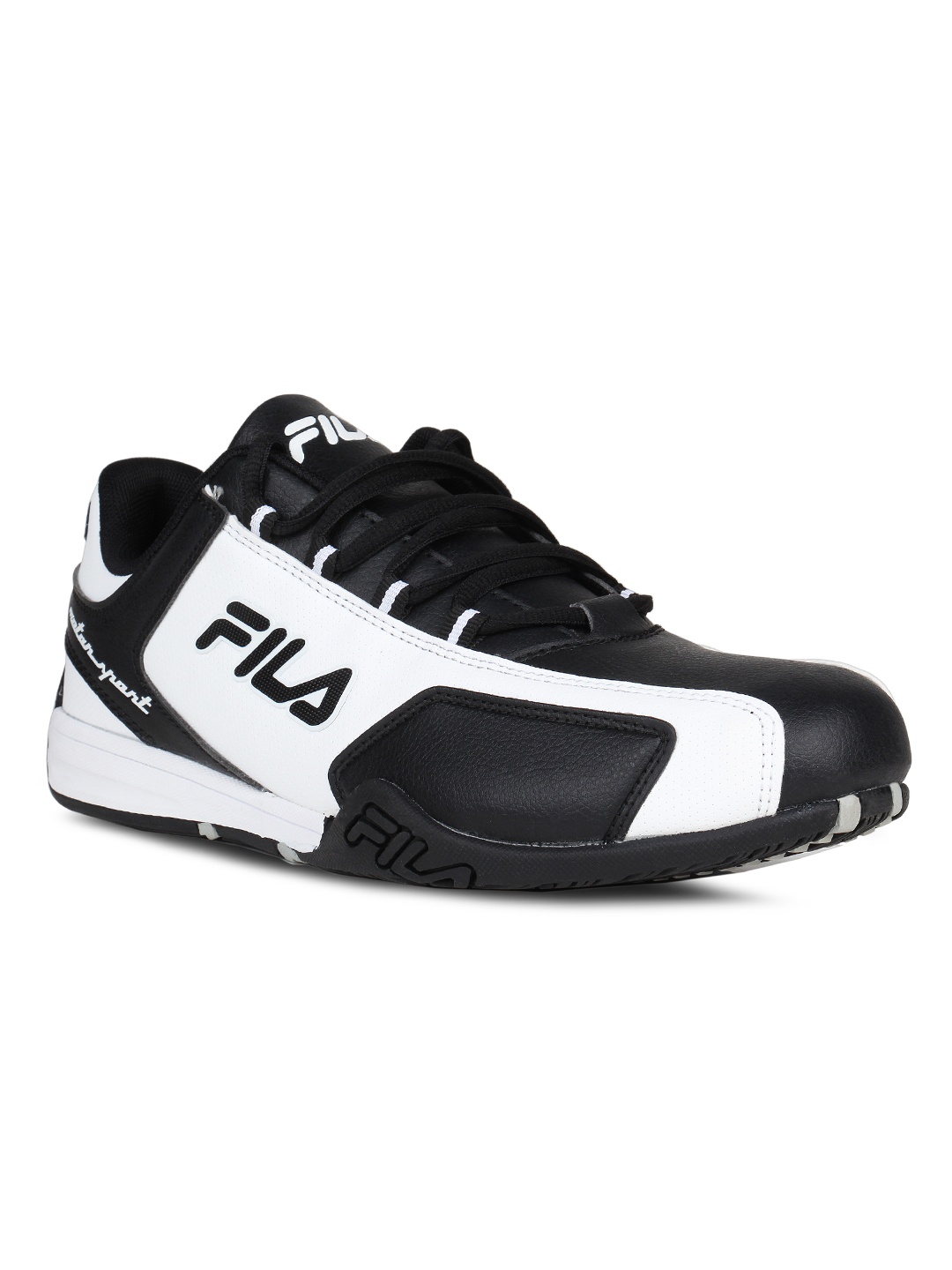 

FILA Men Black & White Afro Low Colourblocked Running Shoes