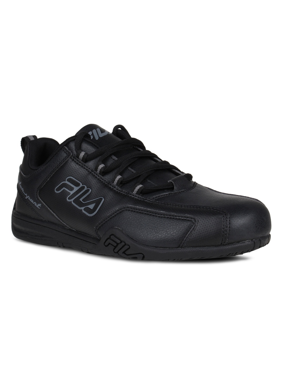 

FILA Men Black Afro Low Perforated Running Shoes