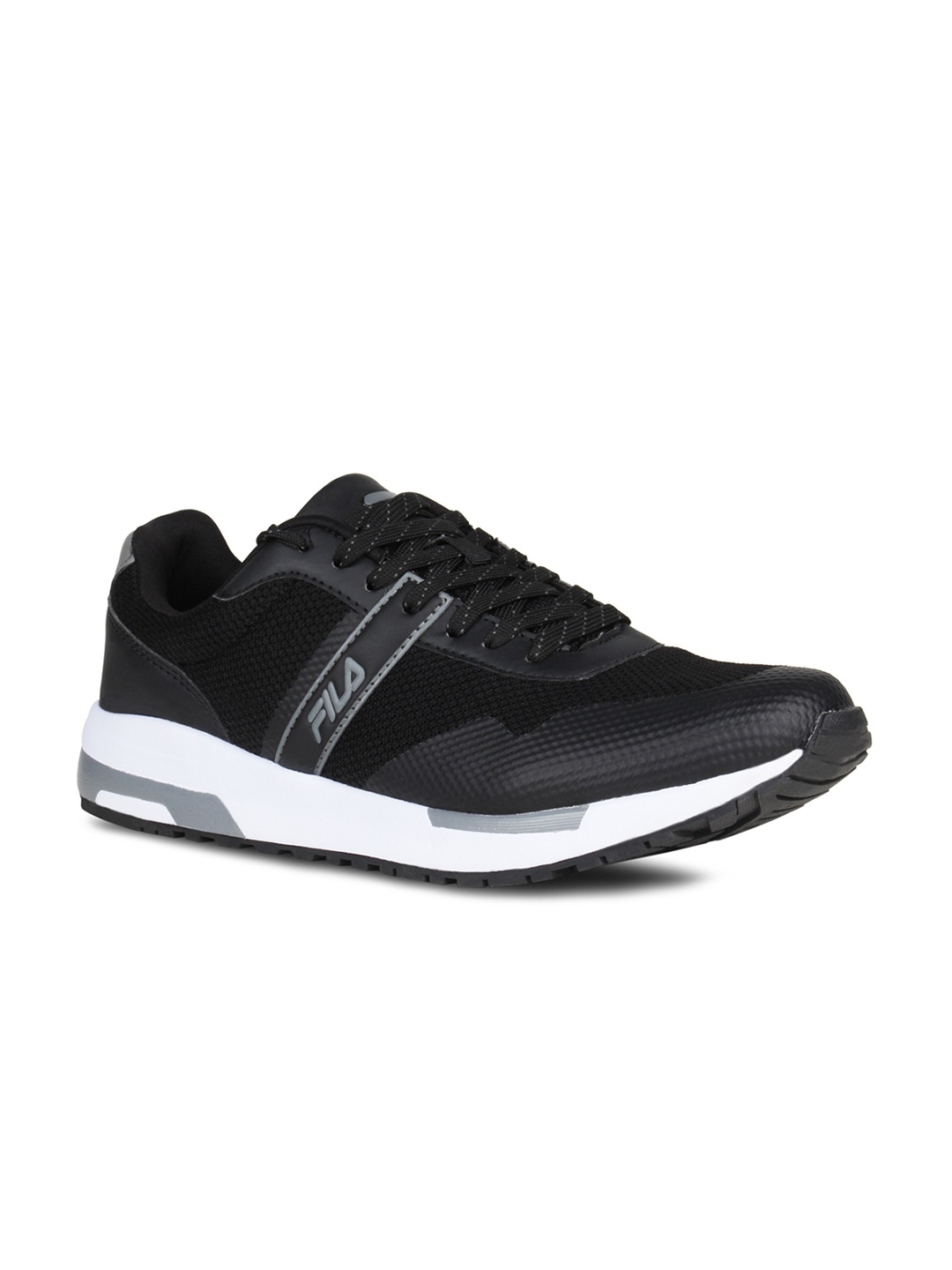 

FILA Men Black Woven Design Sneakers
