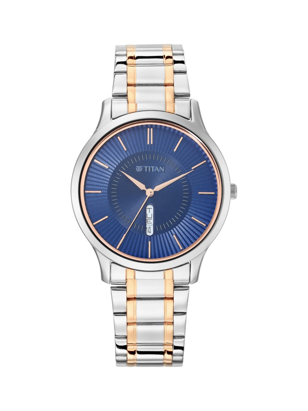 

Titan Men Blue Analogue Watch 1845KM01