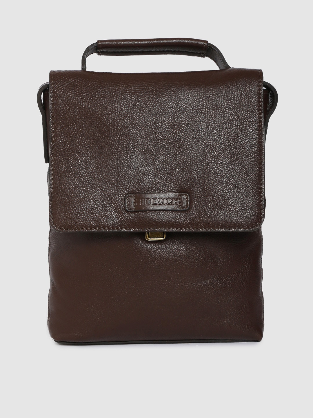 

Hidesign Men Brown Solid EE ORION 01 Leather Messenger Bag