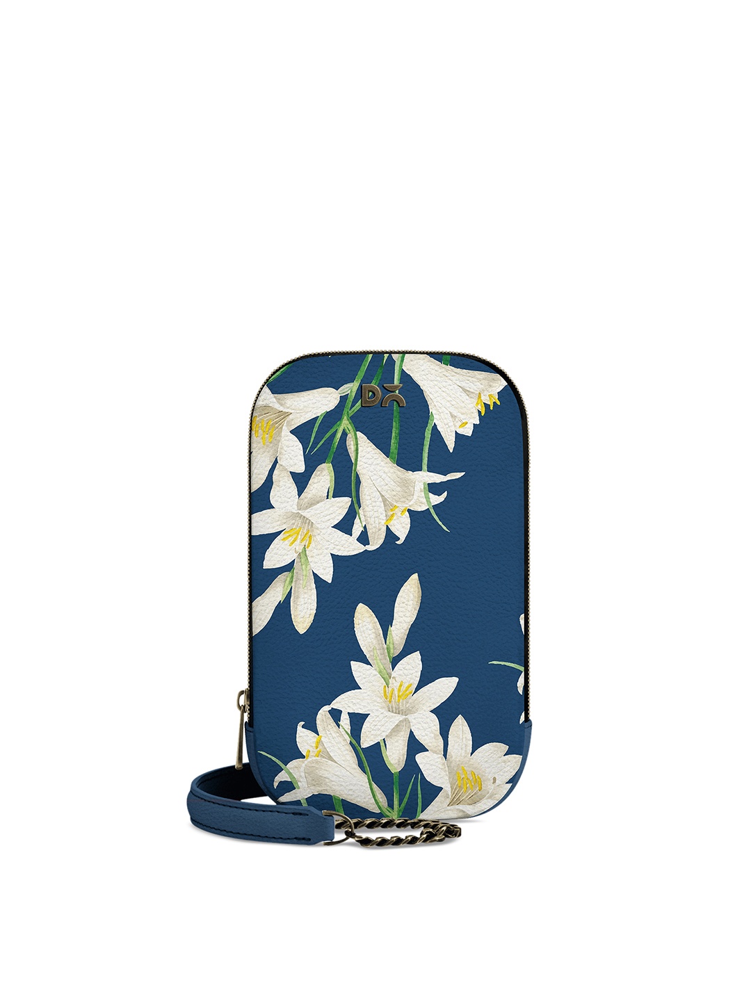 

DailyObjects Blue & White Printed Sling Bag