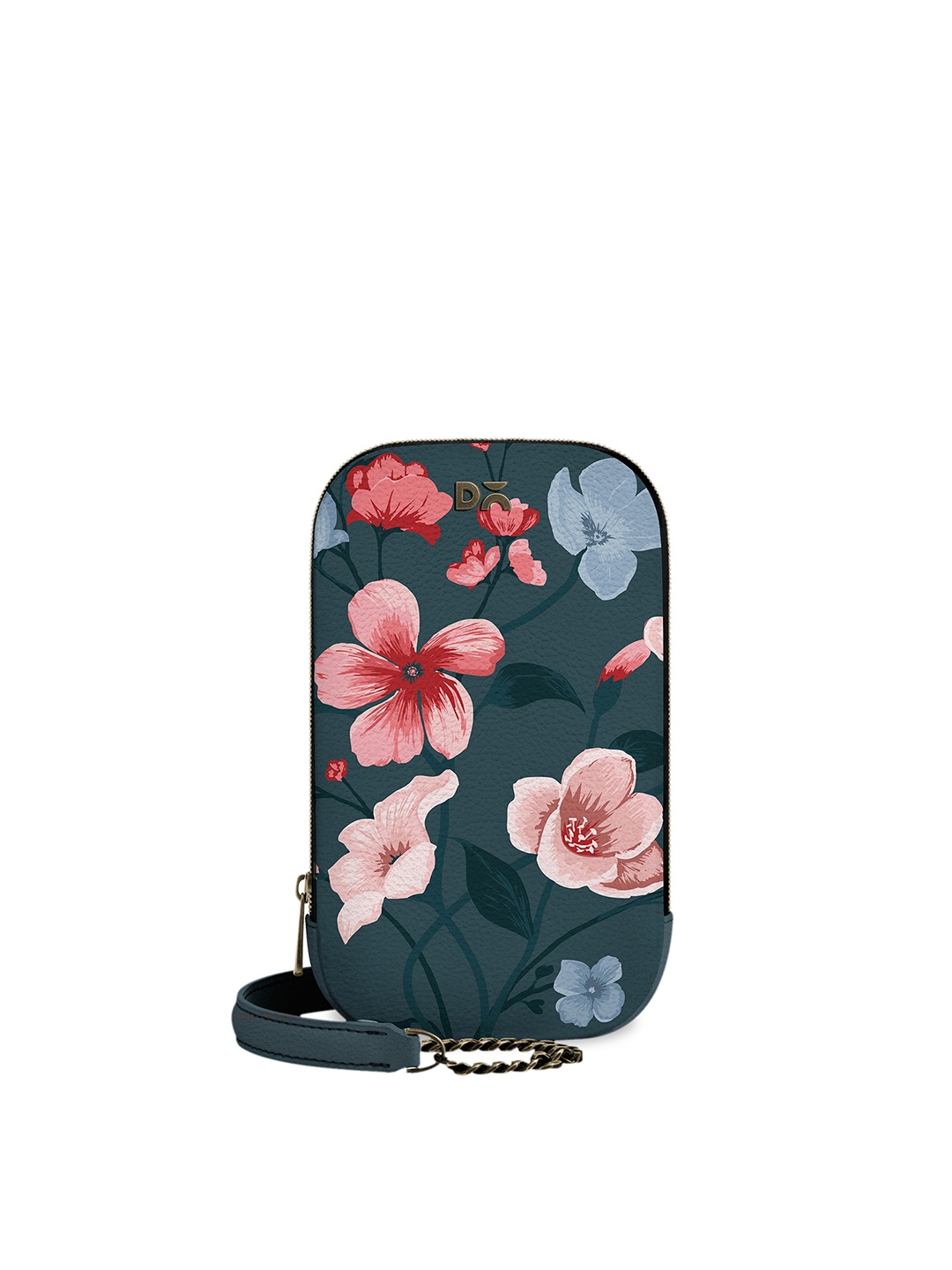 

DailyObjects Green & Red Floral Printed Sling Bag