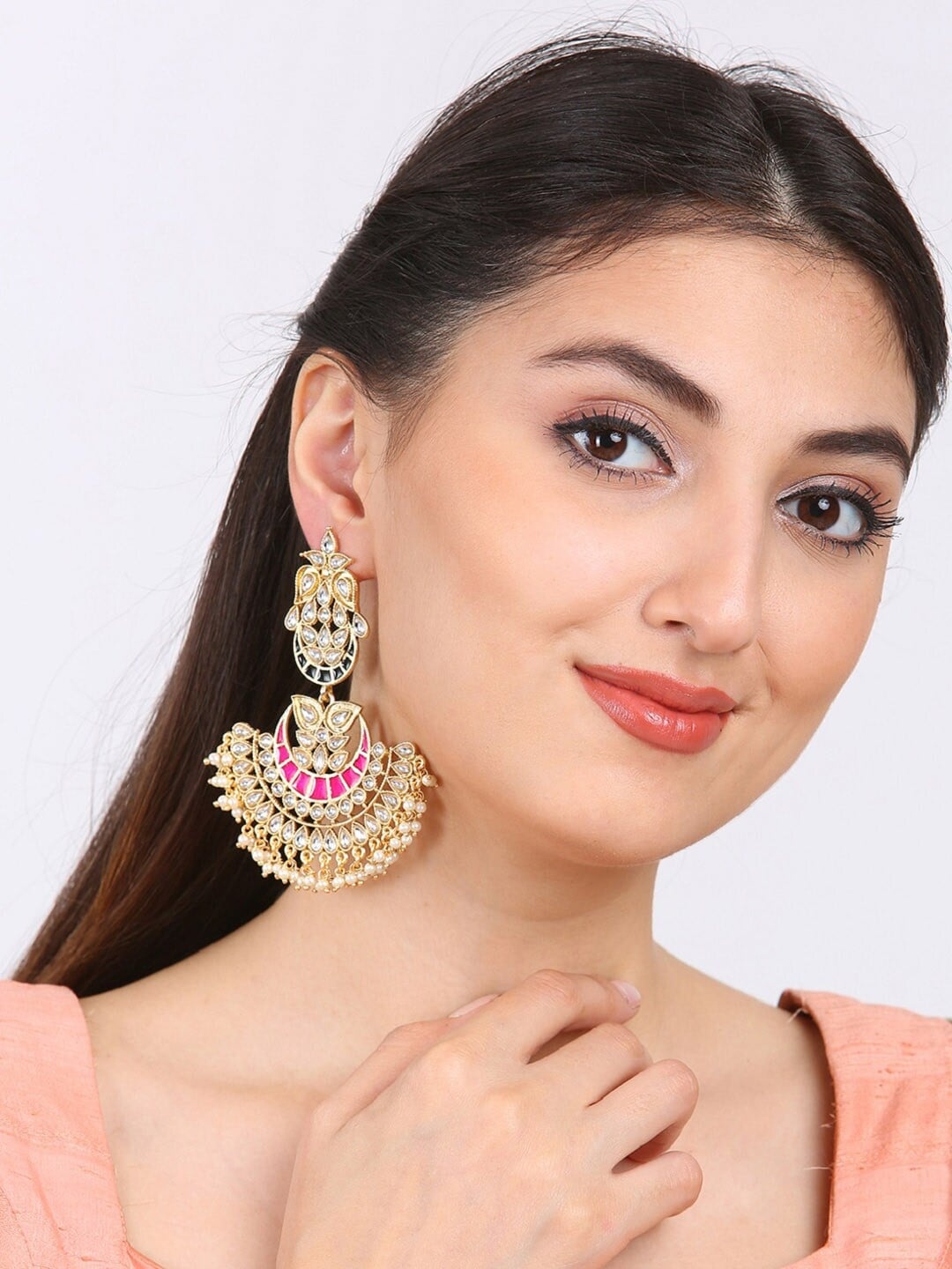 

Rubans Gold-Toned Classic Drop Earrings