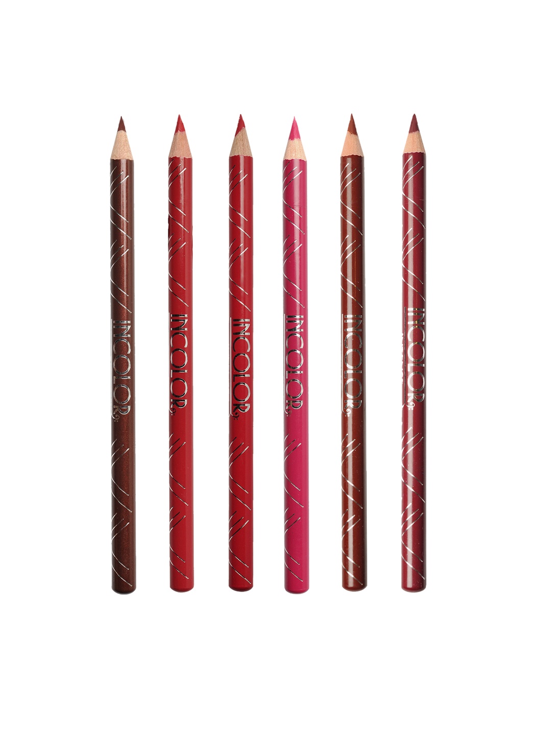 

INCOLOR Pack of 6 Intense Longwear Lip Pencil 1.8 g, Multi