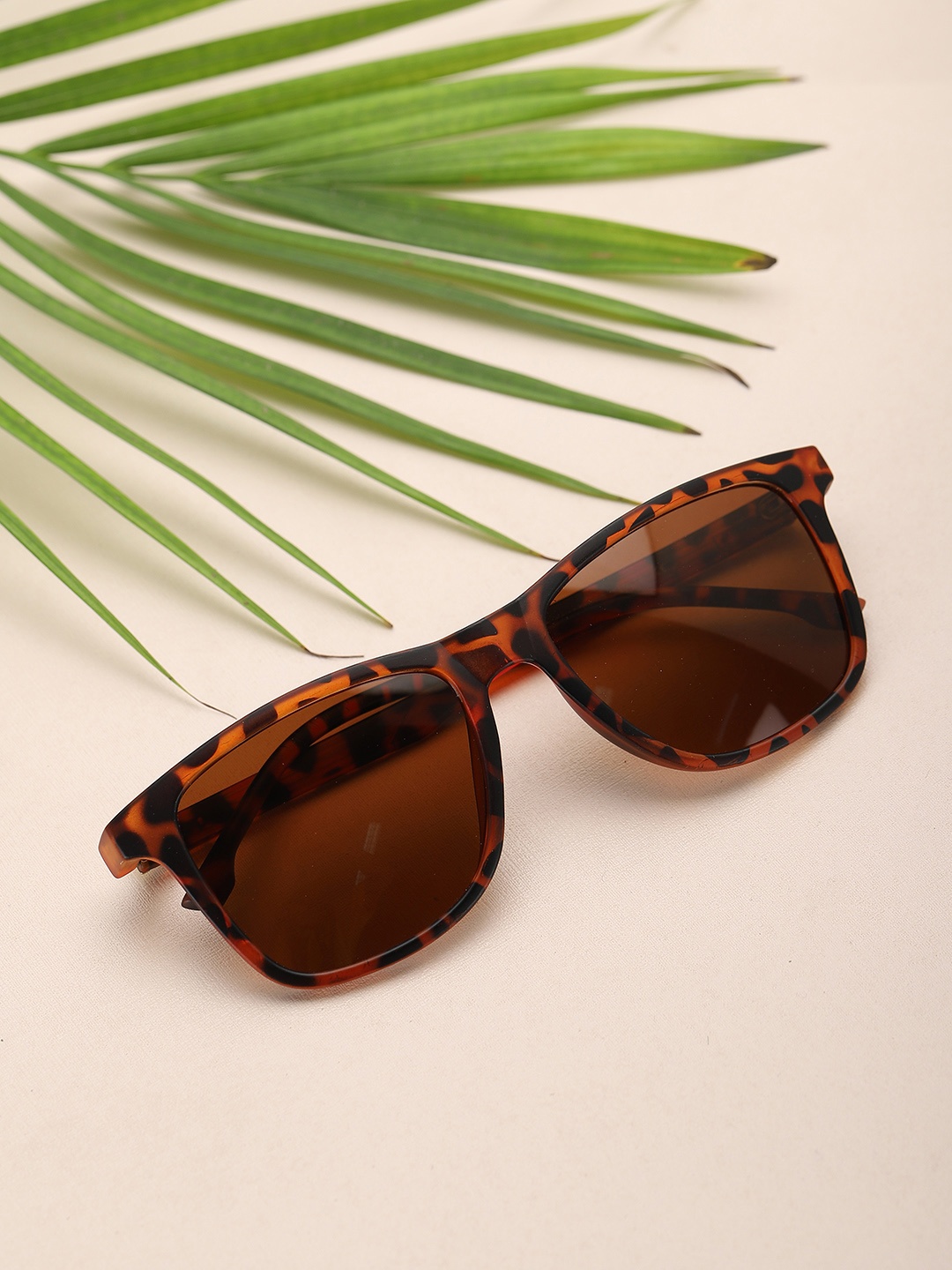 

Carlton London Men Polarised Wayfarer Sunglasses 0717-C5, Brown