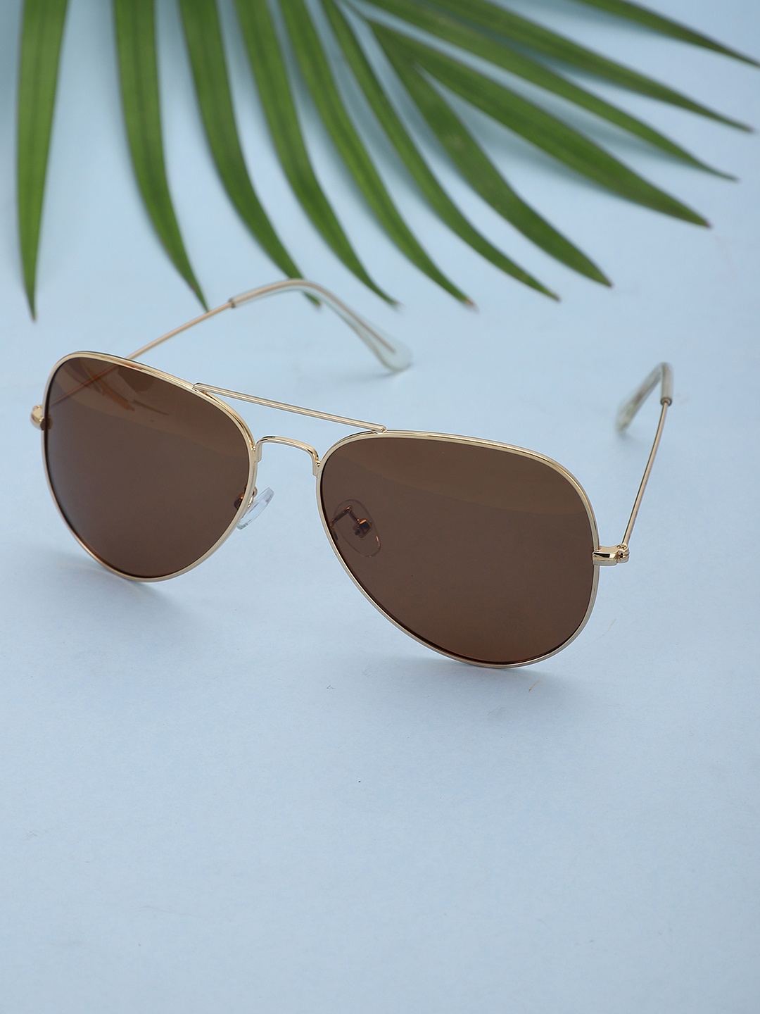 

Carlton London Men Polarised Aviator Sunglasses 5926, Brown