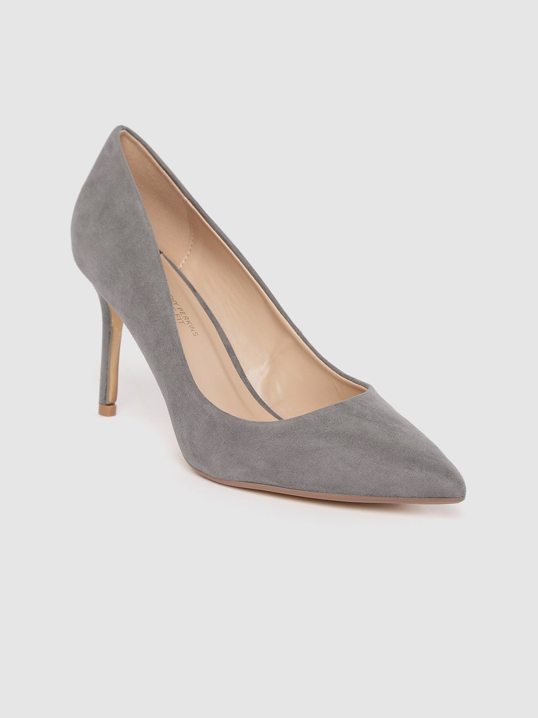 

DOROTHY PERKINS Women Grey Wide Fit Solid Pumps