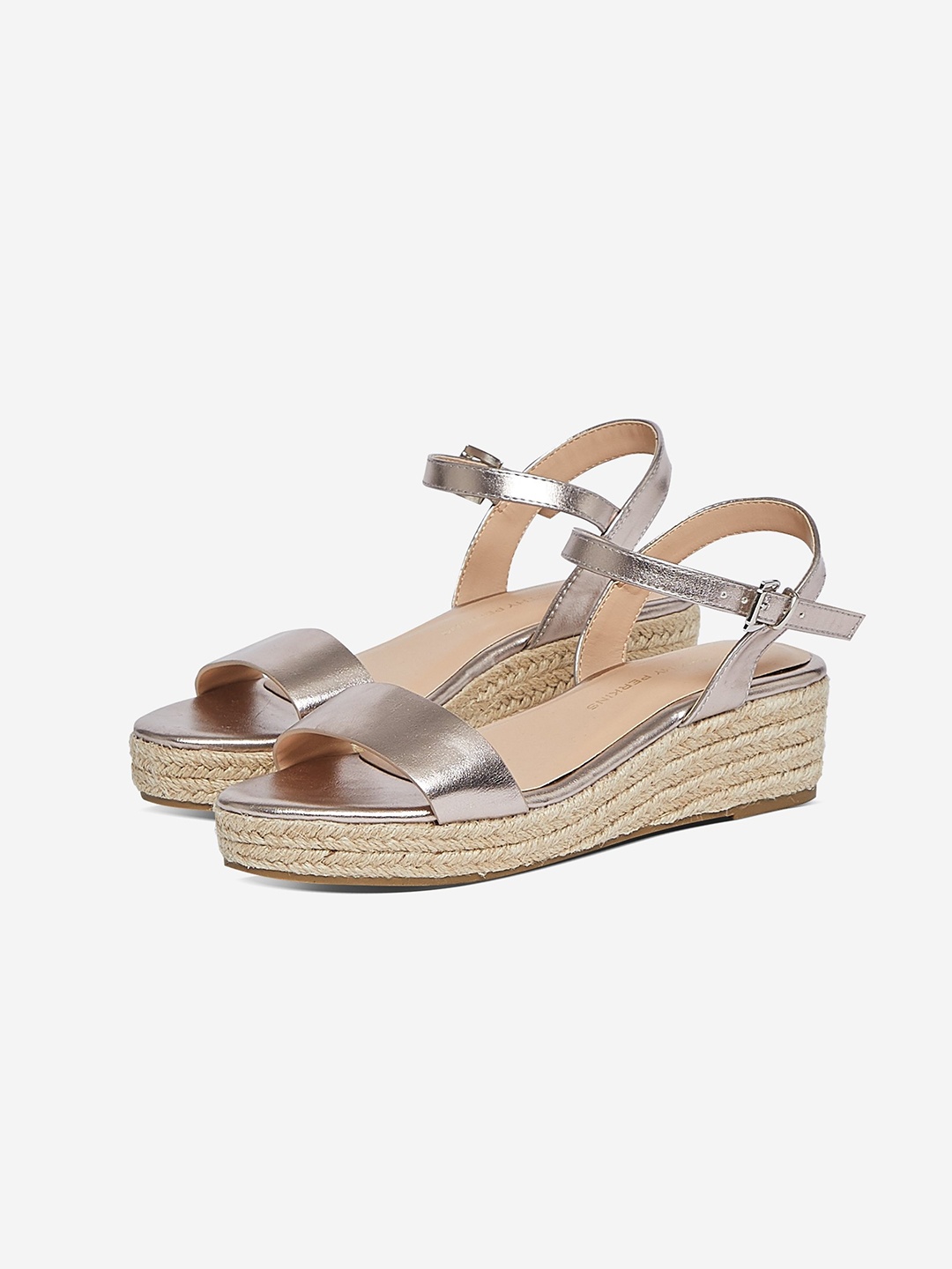 

DOROTHY PERKINS Women Rose Gold-Toned Solid Wedges