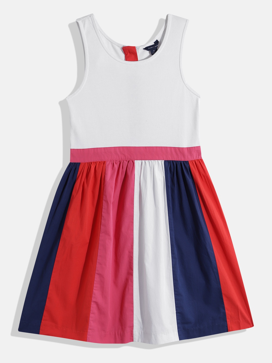 

Tommy Hilfiger Girls Fit & Flare Dress, White