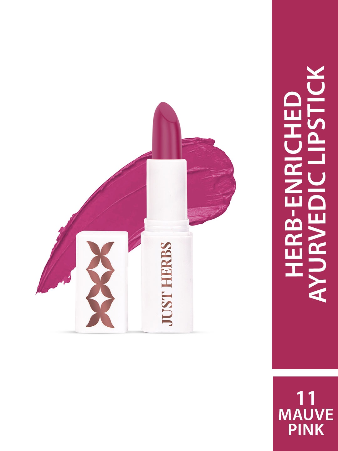 

Just Herbs Ayurvedic Creamy Matte Lipstick - 11 Mauve Pink 4.2gm