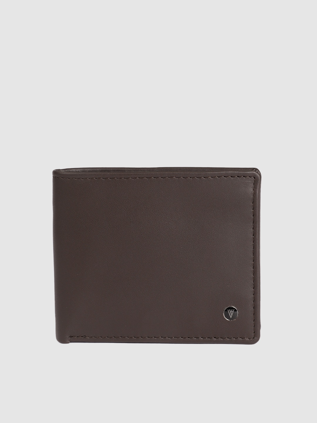 

Van Heusen Men Brown Solid Two Fold Leather Wallet