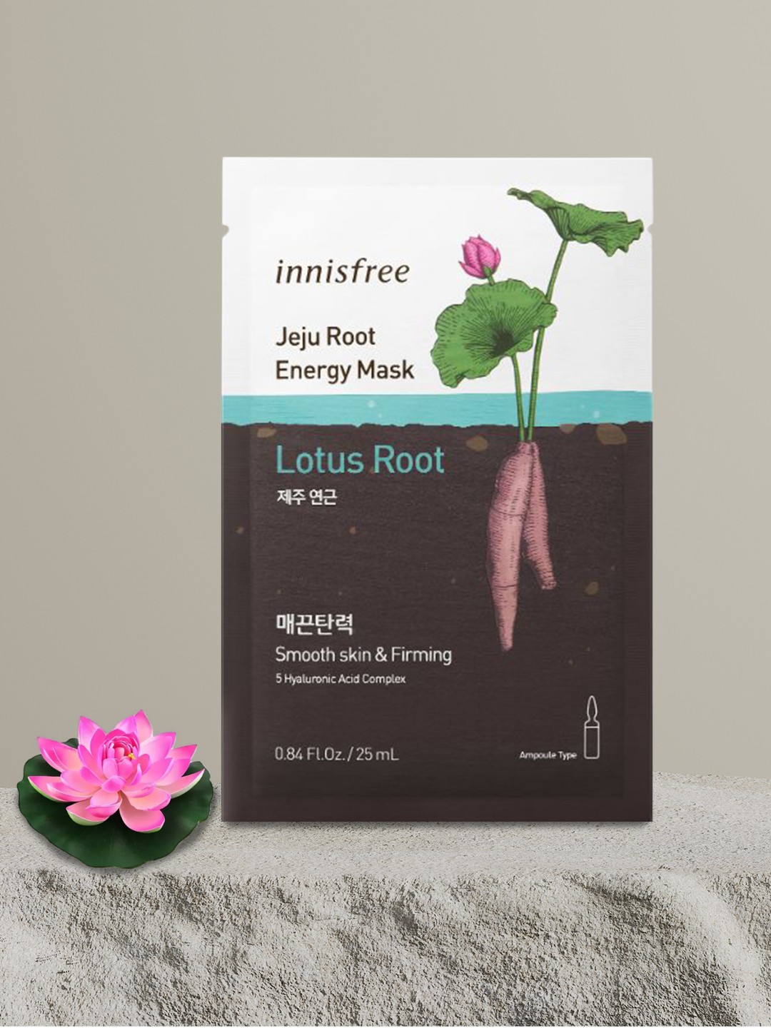

Innisfree Unisex Jeju Root Energy Sheet Mask - Lotus Root 25 ml, Brown