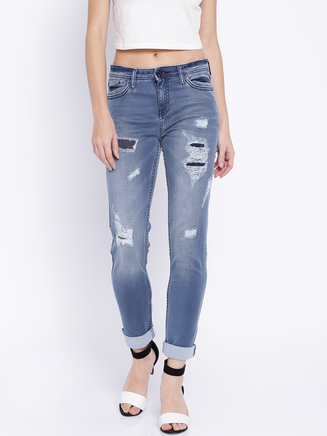 

Tokyo Talkies Blue Stretchable Jeans