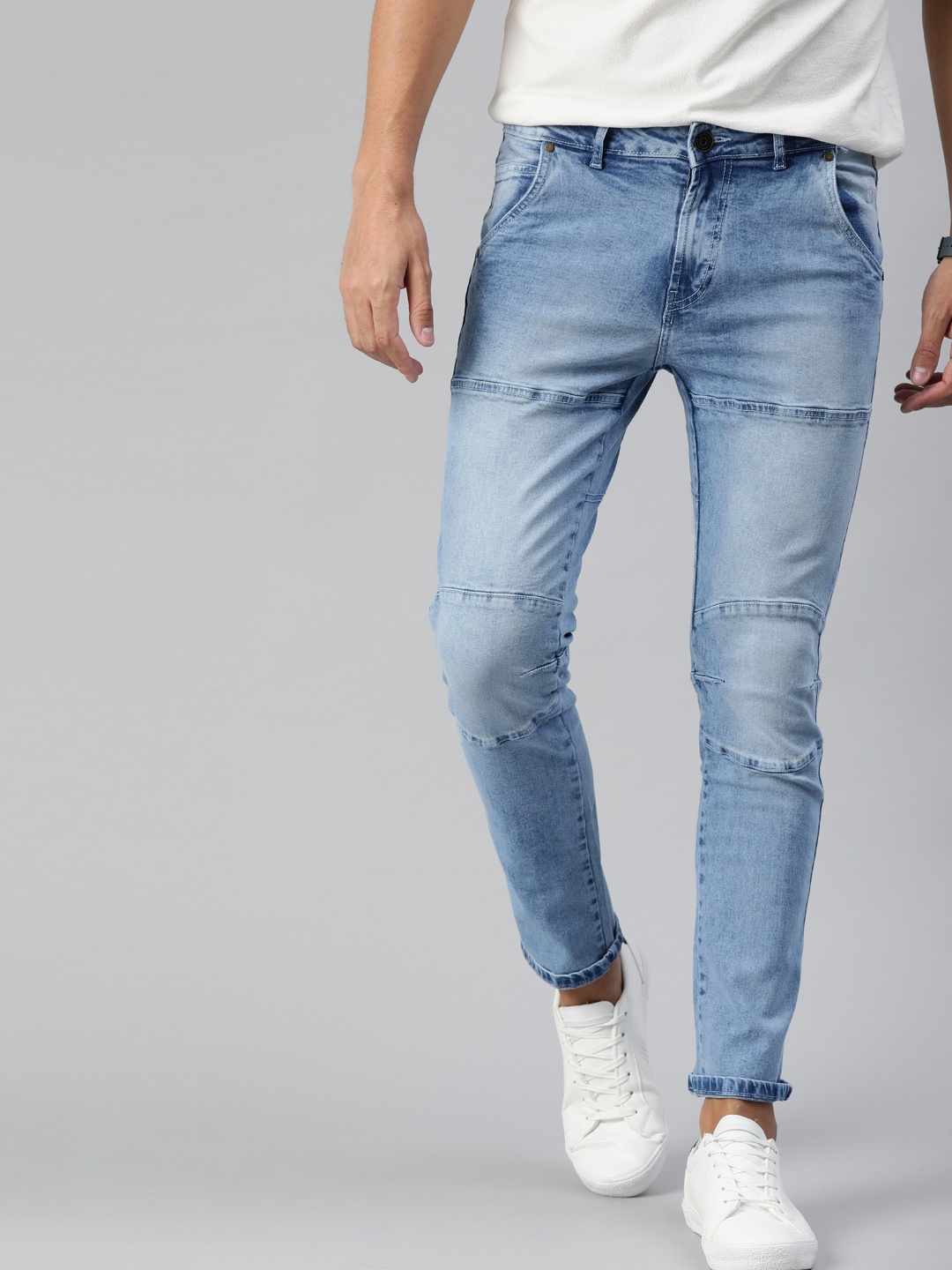 

Mast & Harbour Men Blue Slim Fit Mid-Rise Clean Look Stretchable Jeans