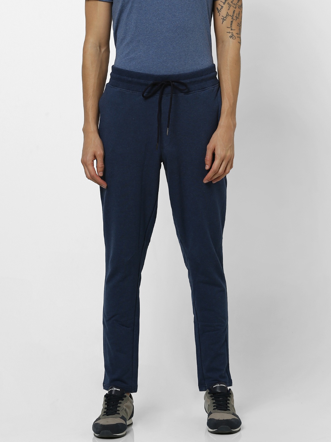 

Jack & Jones Men Navy Blue Solid Lounge Pants 2123307011