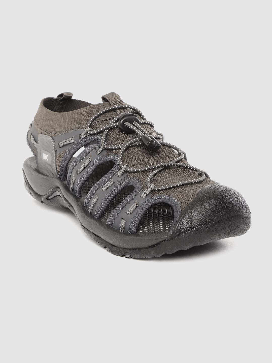 

HRX by Hrithik Roshan Men Charcoal Grey Skinfit Outdoor Sandals