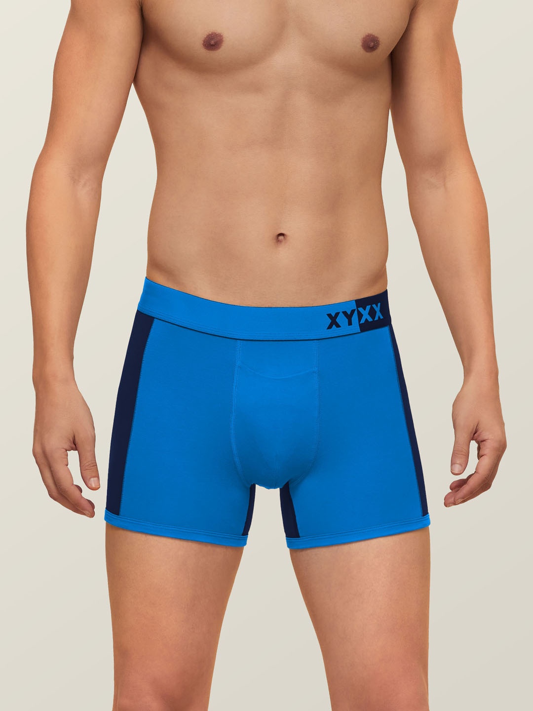 

XYXX Men IntelliSoft Antimicrobial Micro Modal Dualist Trunks XYTRNK41, Blue