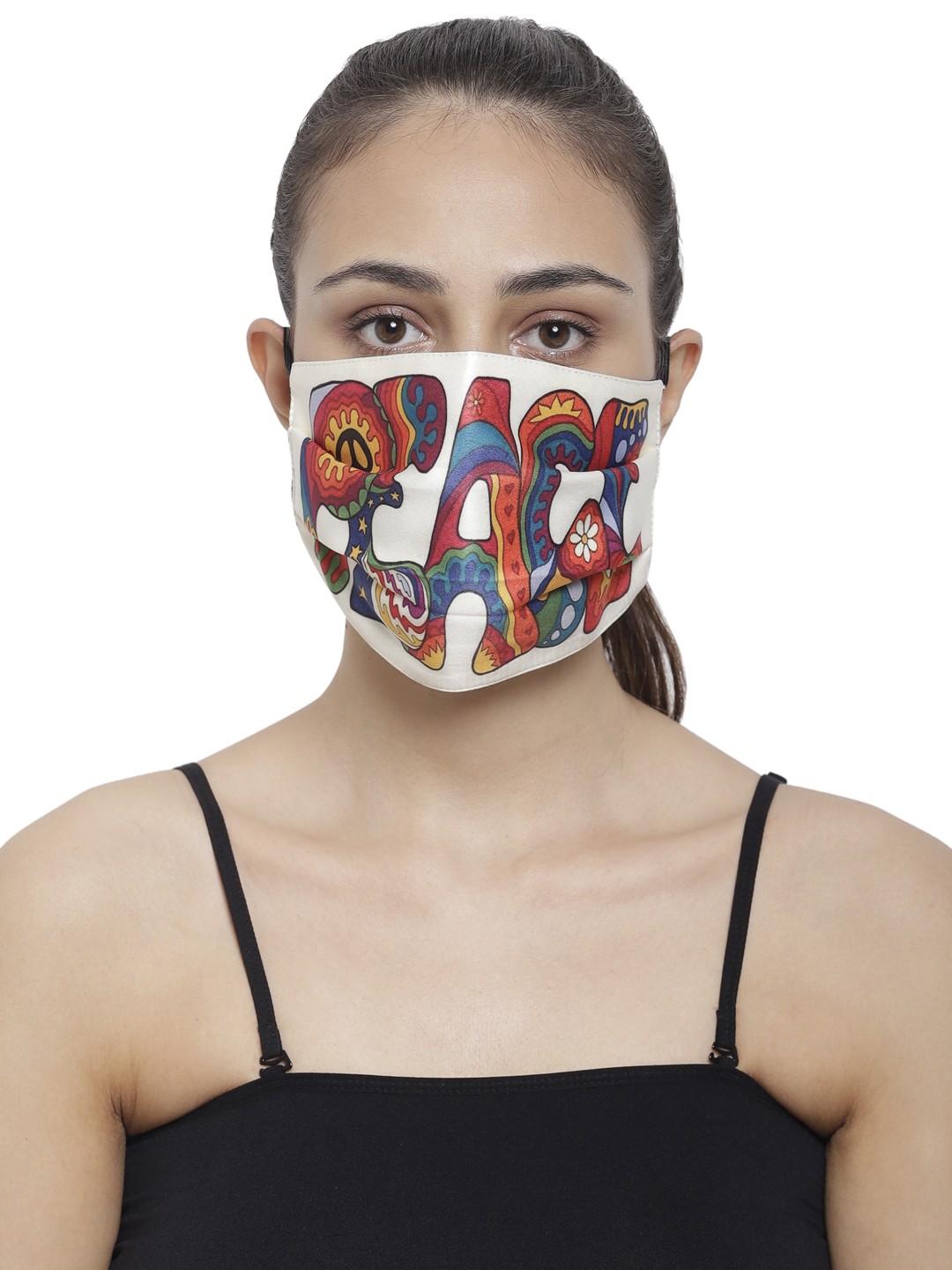 

The House of Tara Unisex Multicoloured 3 Ply Printed Reusable Cloth Mask, Multi