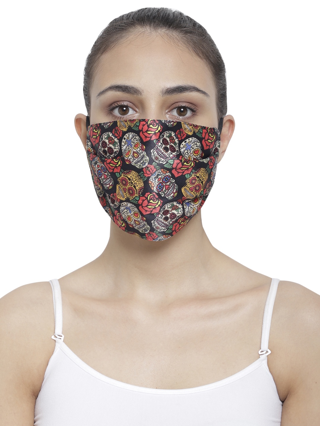 

The House of Tara Unisex Multicoloured Printed 3-Ply Reusable Wrinkle-Free Fabric Mask, Multi