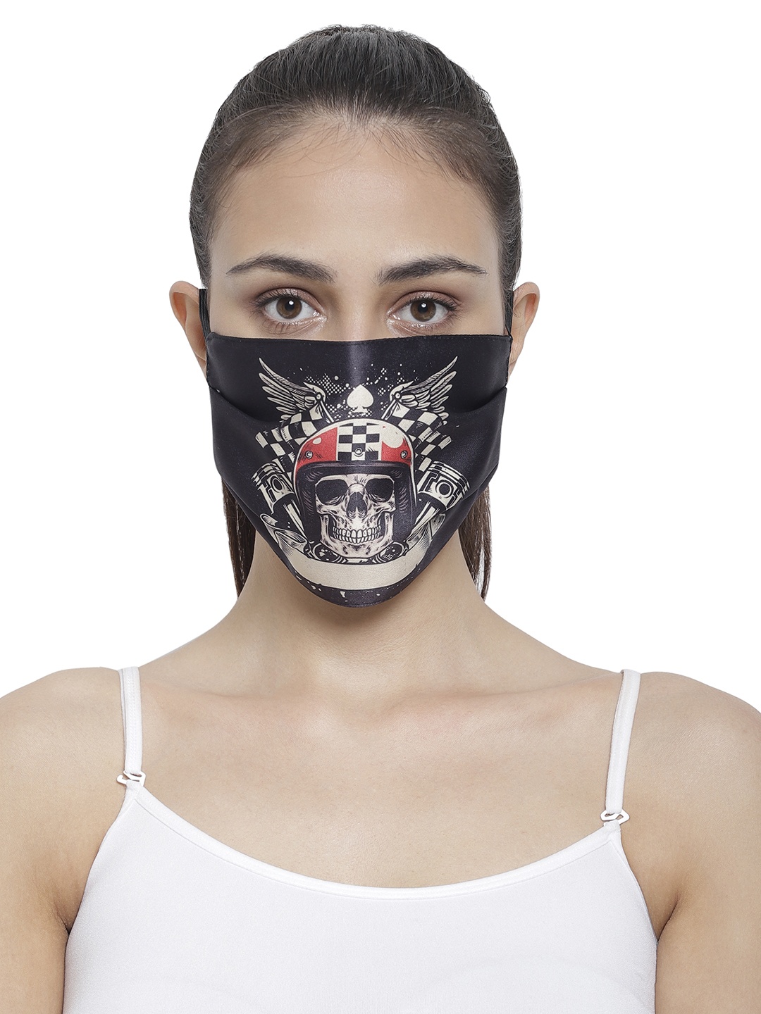 

The House of Tara Unisex Black & Grey 3 Ply Printed Reusable Cloth Mask