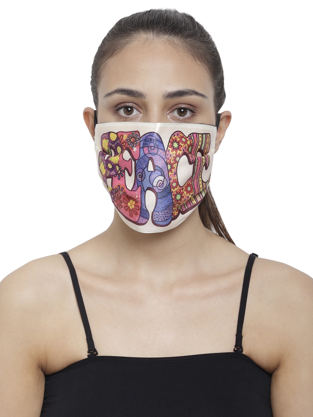 

The House of Tara Adults Multicoloured Printed 3-Ply Reusable Cloth Mask, Multi