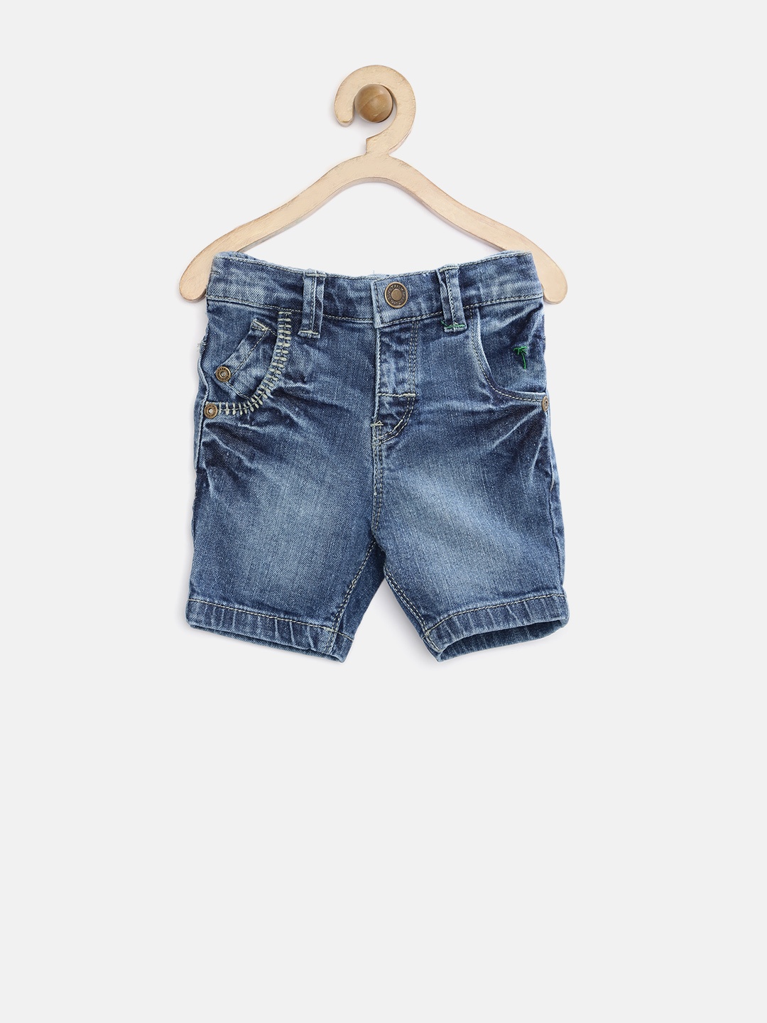 

Palm Tree by Gini & Jony Girls Blue Washed Denim Shorts