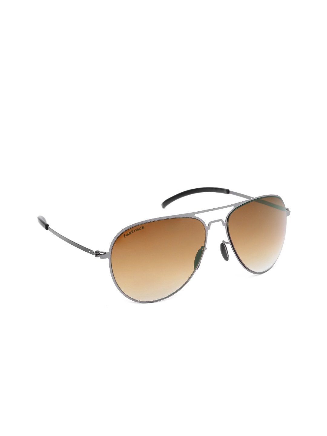 

Fastrack Men Aviator Sunglasses M148BR2, Brown