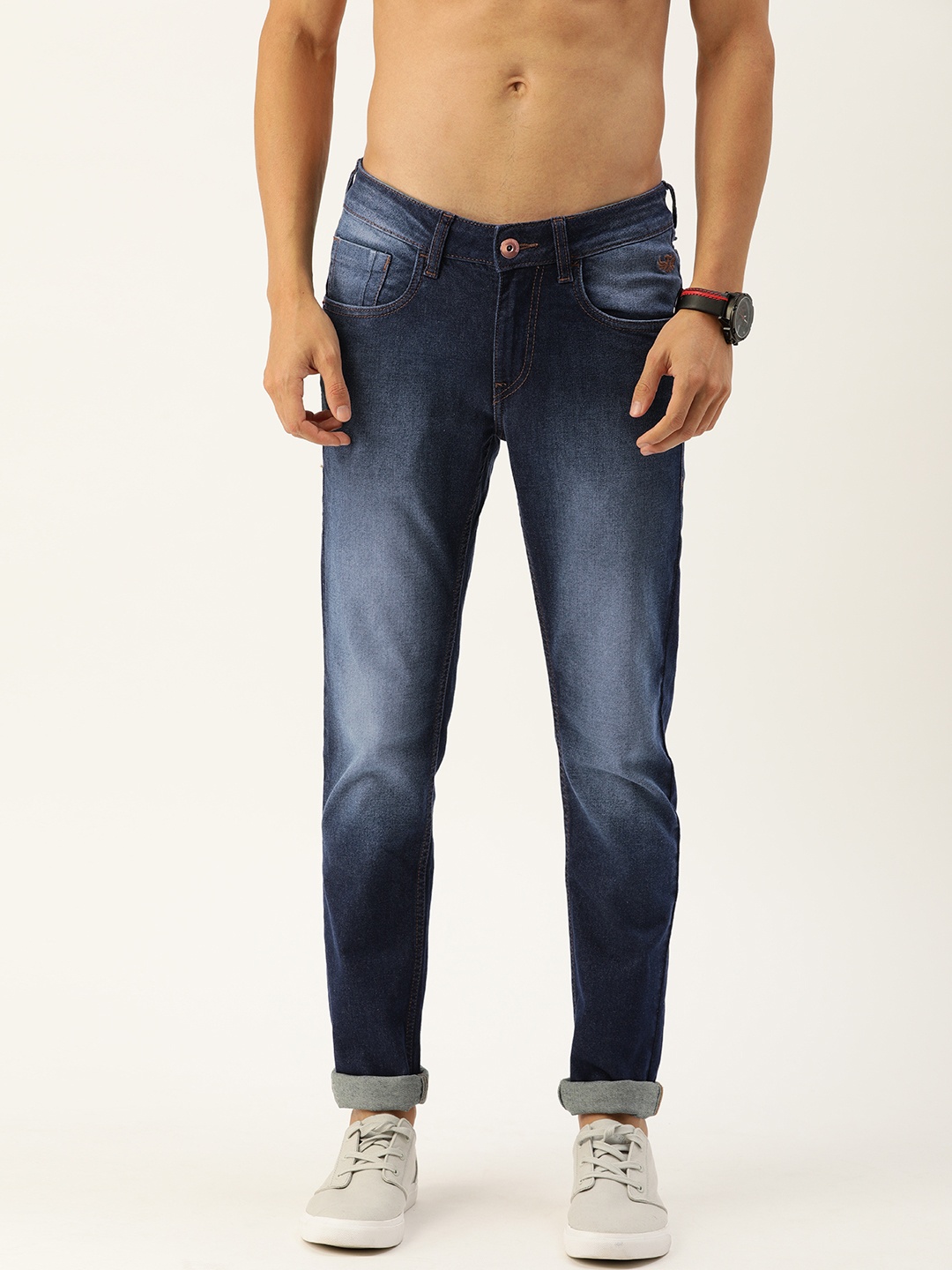 

Flying Machine Men Blue Jackson Skinny Fit Low-Rise Clean Look Stretchable Jeans