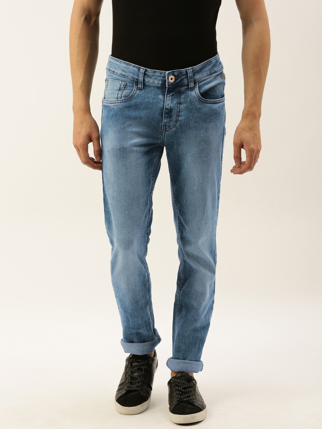 

Flying Machine Men Blue Jackson Skinny Fit Low-Rise Clean Look Stretchable Jeans