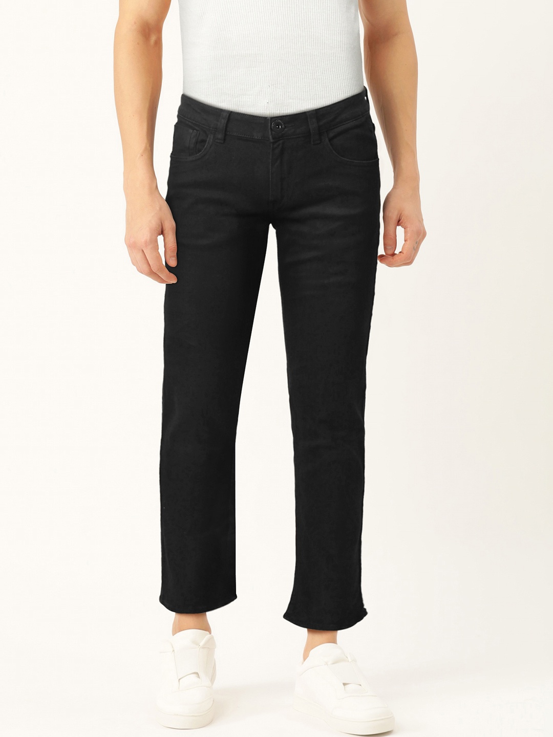 

Flying Machine Men Black Skinny Fit Low-Rise Clean Look Stretchable Jeans