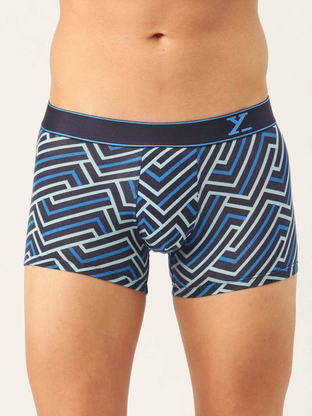 

XYXX Men IntelliSoft Antimicrobial Micro Modal Linea Trunks XYTRNK64_, Blue