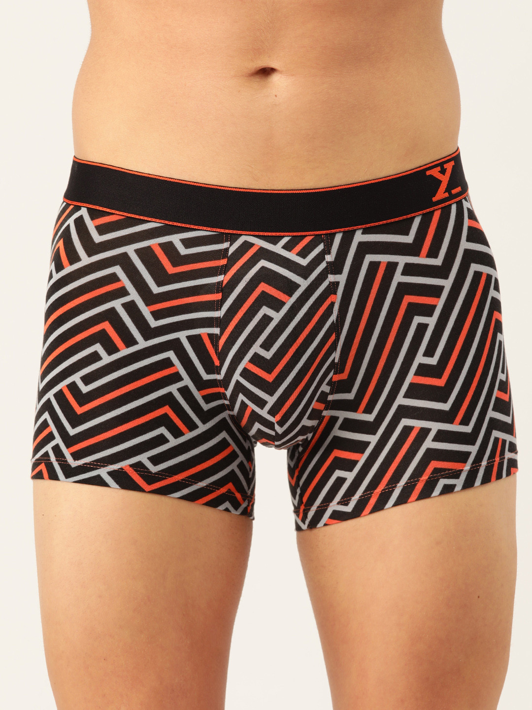 

XYXX Men IntelliSoft Antimicrobial Micro Modal Linea Trunks XYTRNK63_, Black