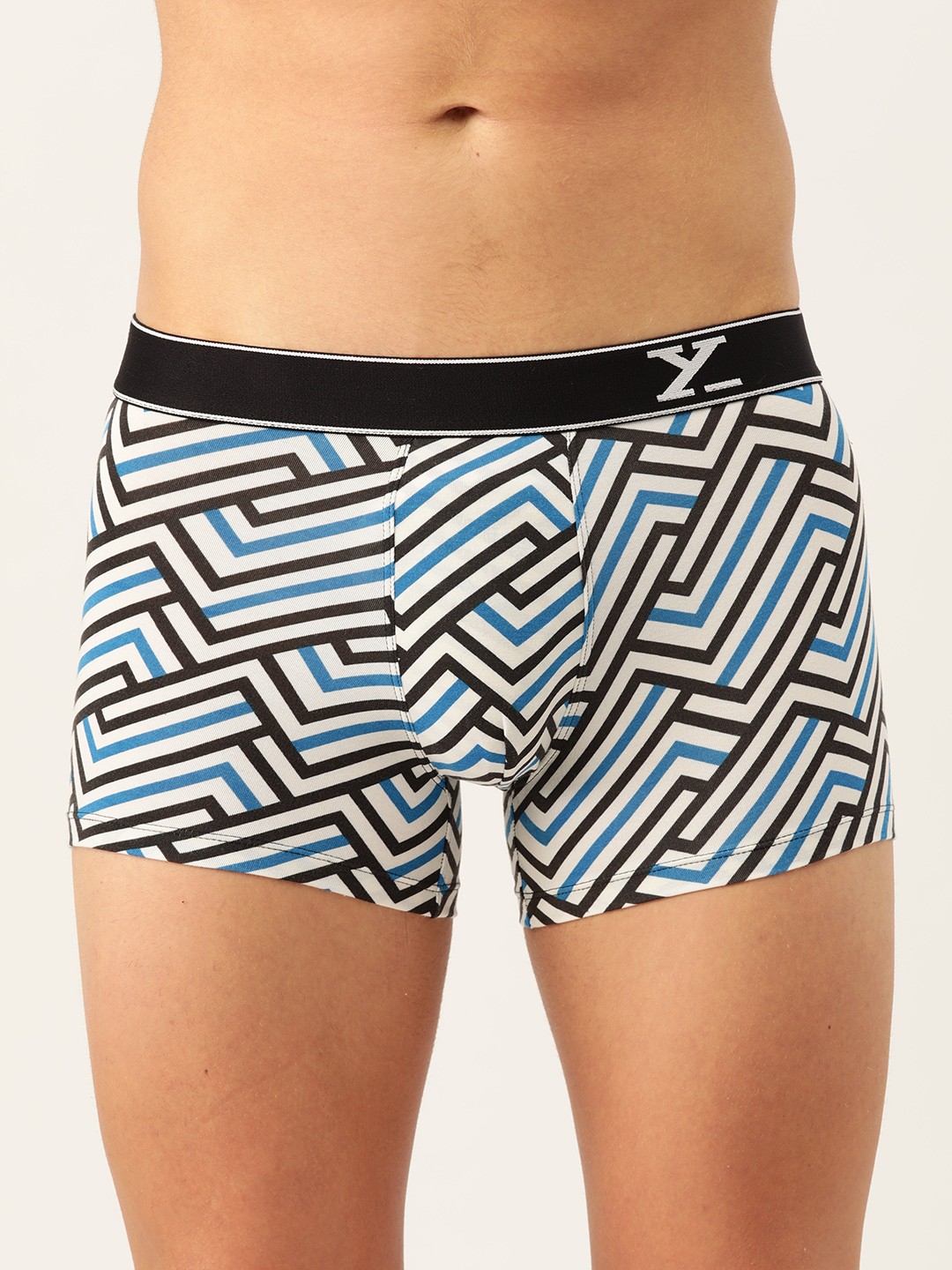 

XYXX Men IntelliSoft Antimicrobial Micro Modal Linea Trunks XYTRNK65_, White