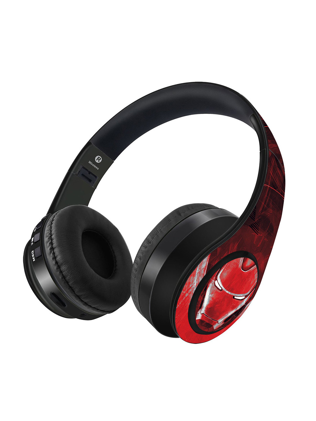 

YK Kids Black & Red Ironman Brushstrokes Decibel Wireless On Ear Headphones
