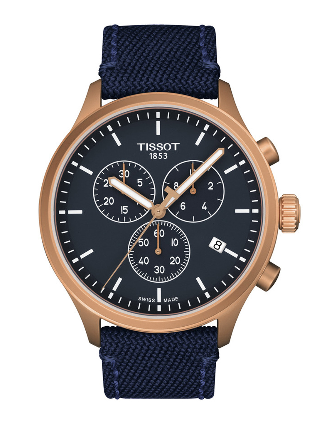

TISSOT Men Navy Blue Chrono XL Swiss Analogue Watch T1166173704100