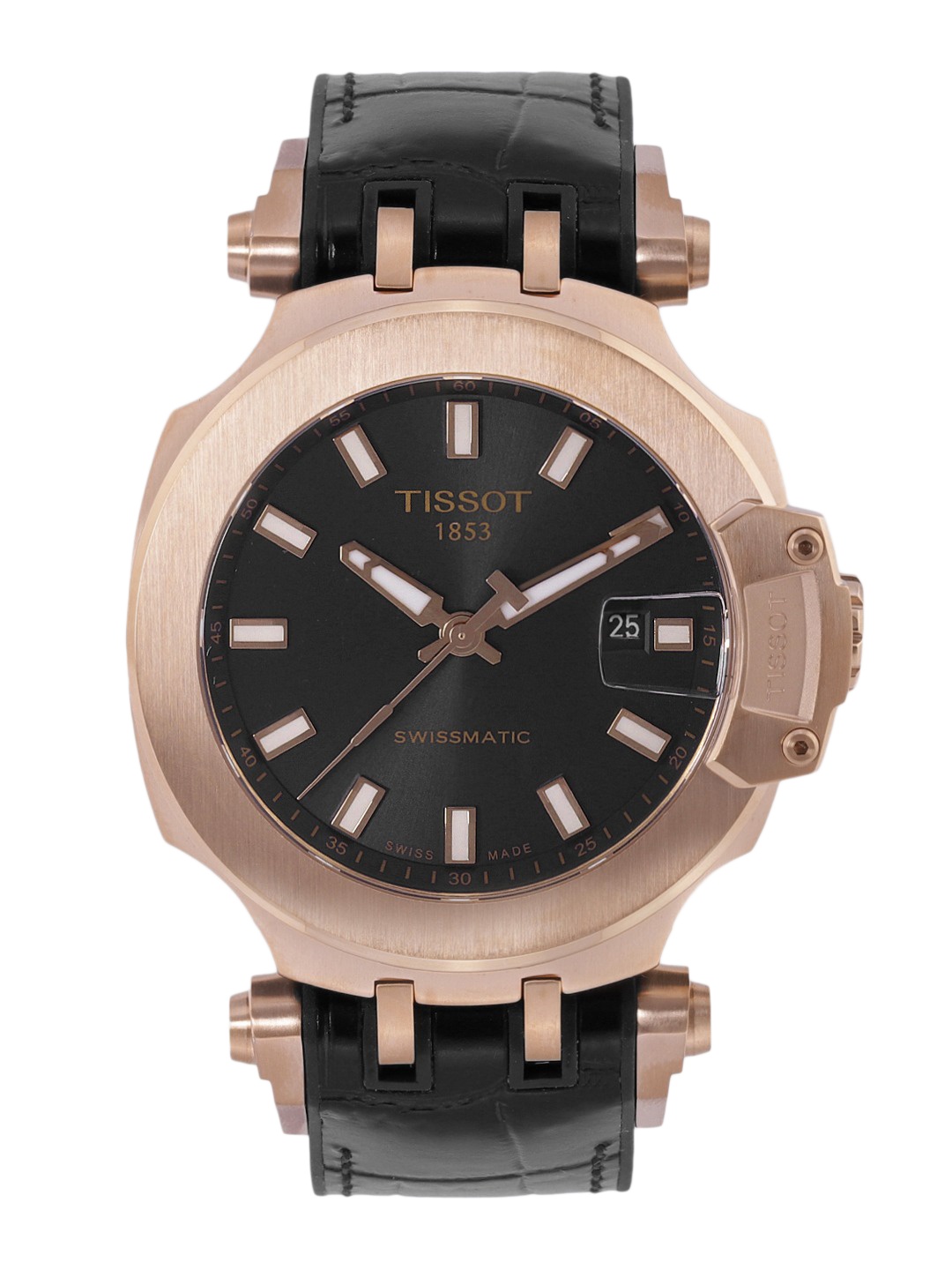 

TISSOT Men Black Analogue Automatic Swiss Made Watch T1154073705100