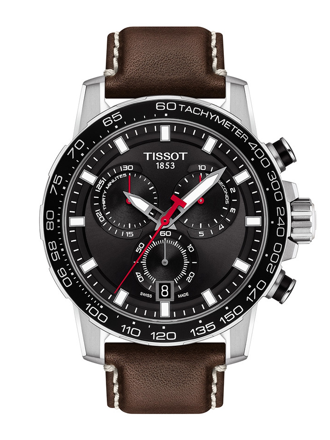 

TISSOT Men Black Supersport Swiss Chronograph Watch T1256171605101