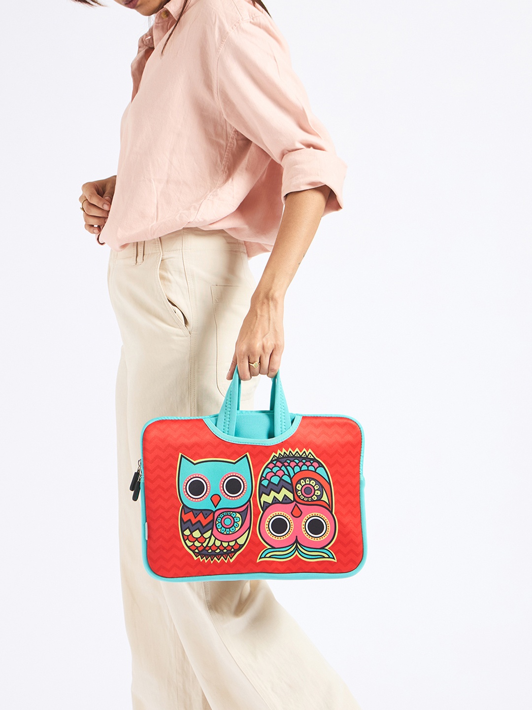 

Chumbak Unisex Multicoloured Printed Laptop Sleeve, Multi