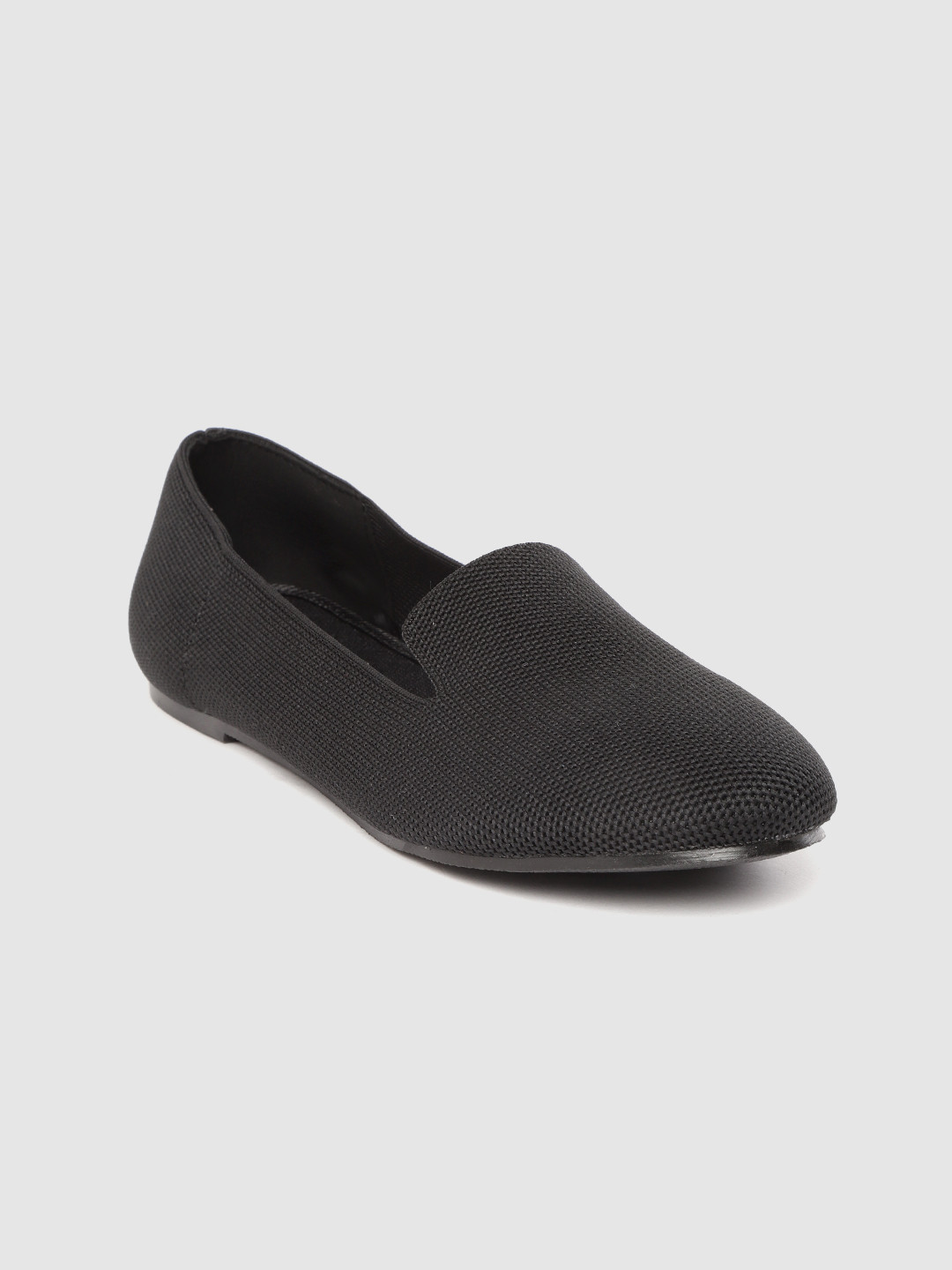

United Colors of Benetton Women Black Solid Slip-Ons