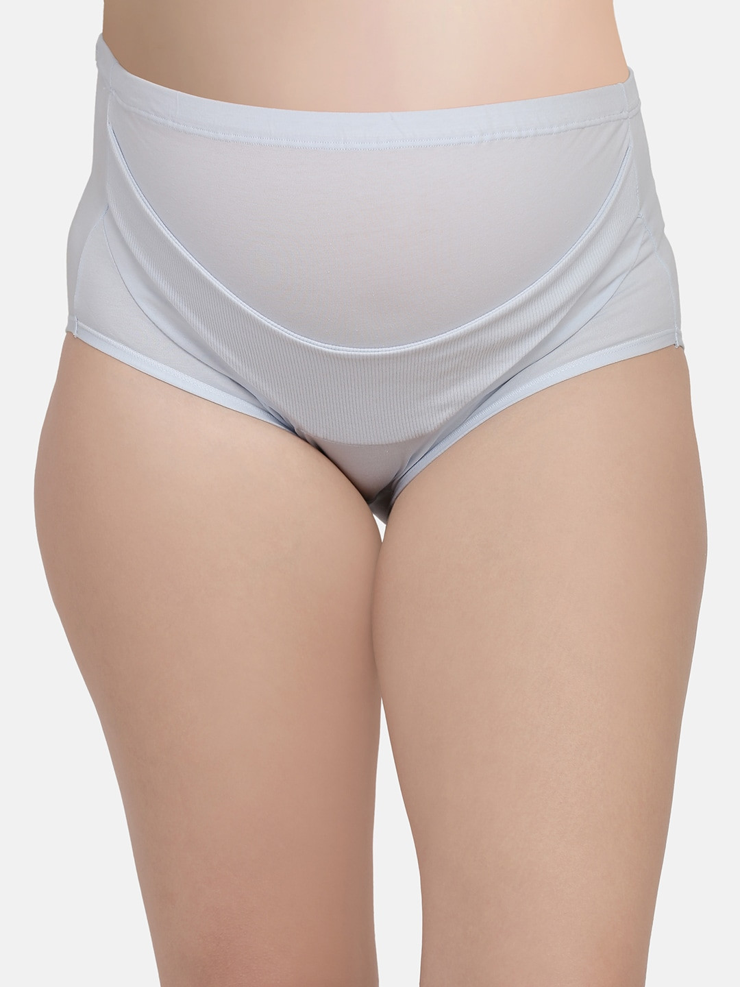 

MAMMA PRESTO Women Blue Solid Adjustable Band Maternity Briefs MPU-05 BLUE-C20