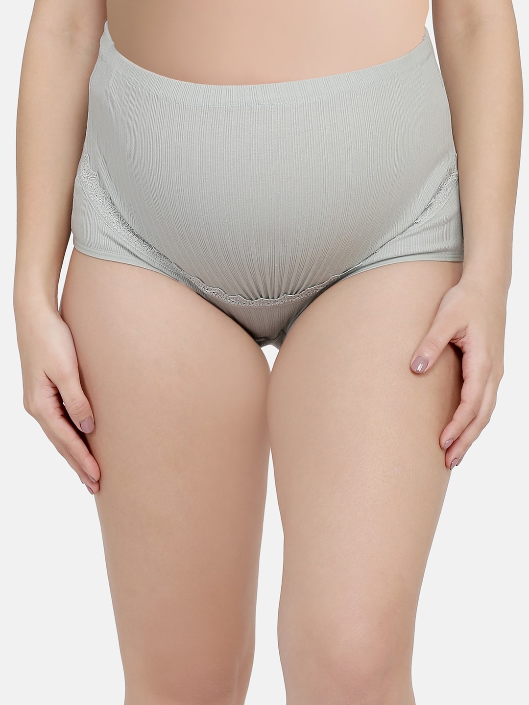 

MAMMA PRESTO Women Mint Green Self Design Maternity Briefs MPU-09 GREEN-C20