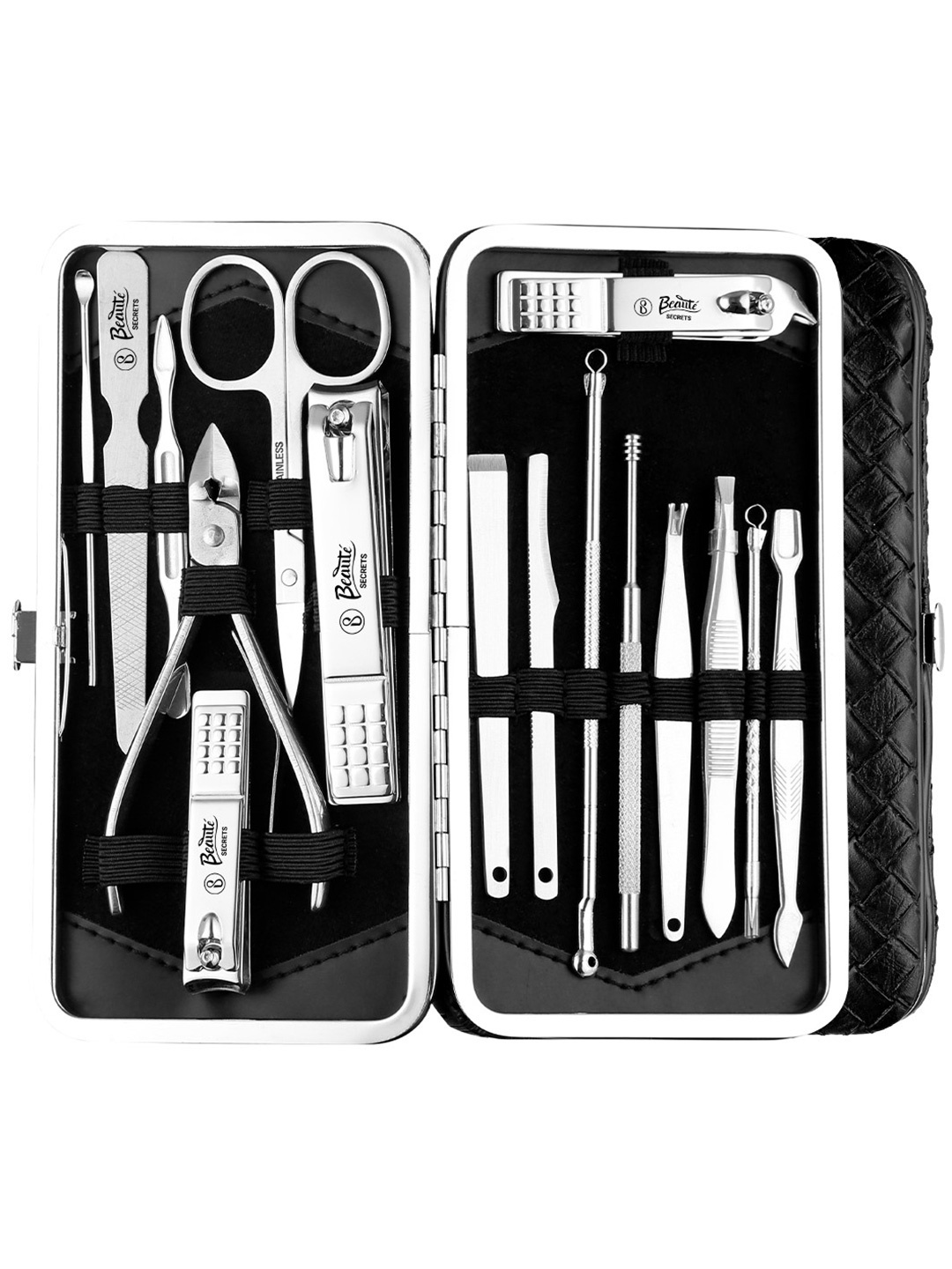 

Beaute Secrets 16 Pcs Manicure & Pedicure Set, Silver