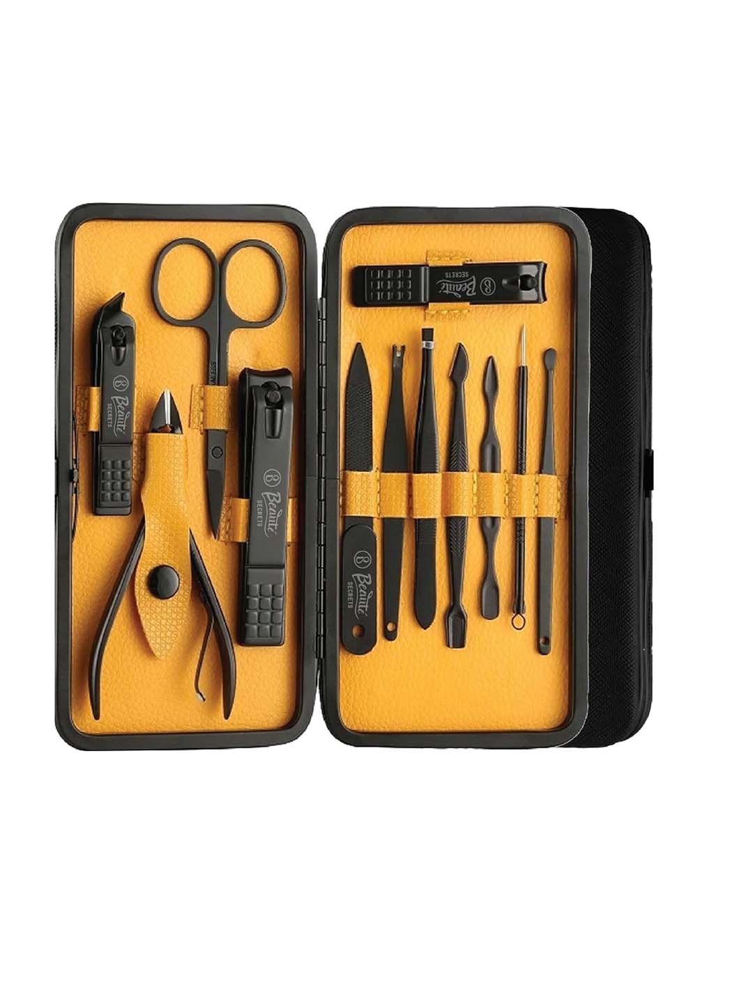 

Beaute Secrets Unisex Black 12 in 1 Tools Manicure Pedicure Set