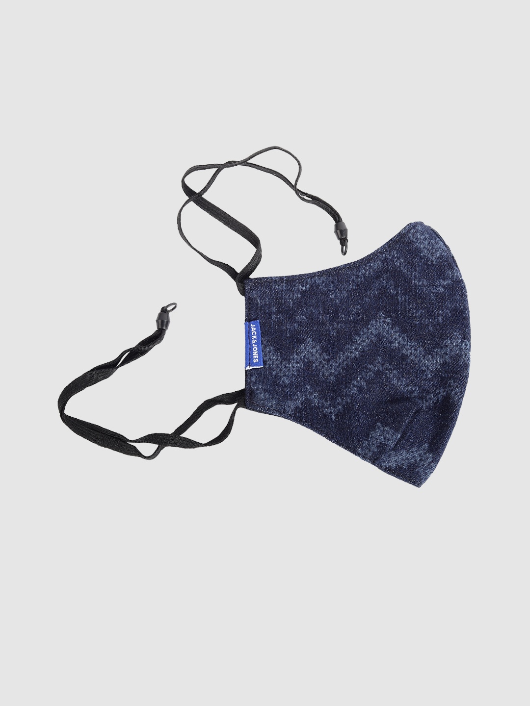 

Jack & Jones Men Blue Printed 3-Ply Reusable Cloth Mask