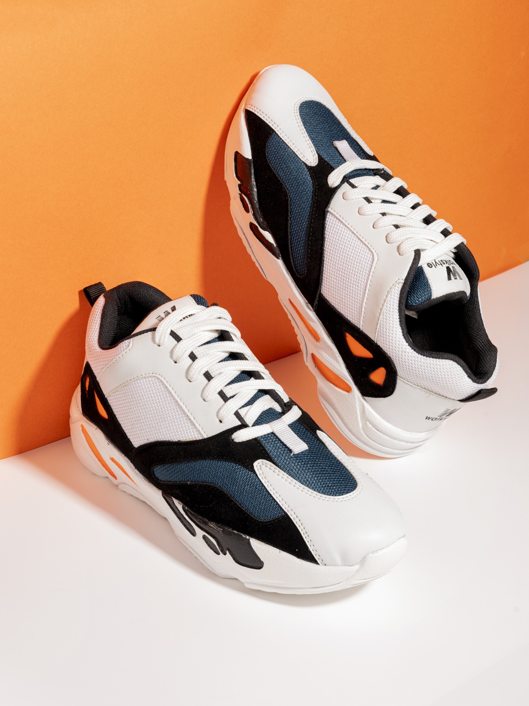 

Walkstyle By El Paso Men White Mesh Running Shoes