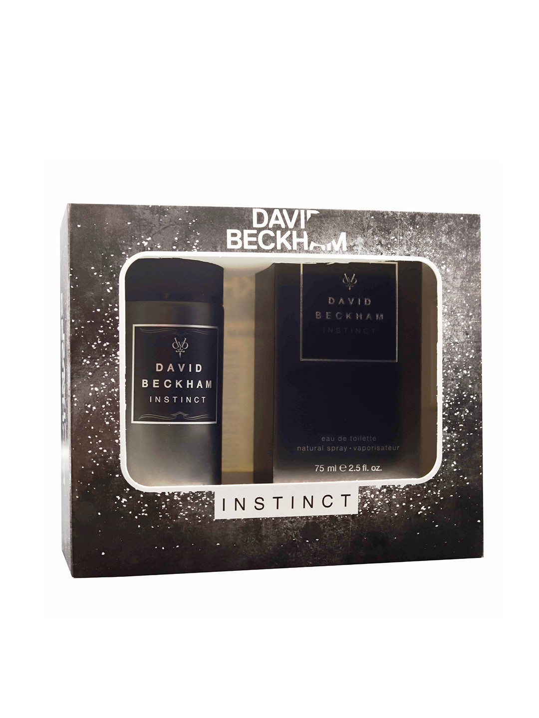 

DAVID BECKHAM Men Set of Instinct Eau de Toilette & Deodorant, Black