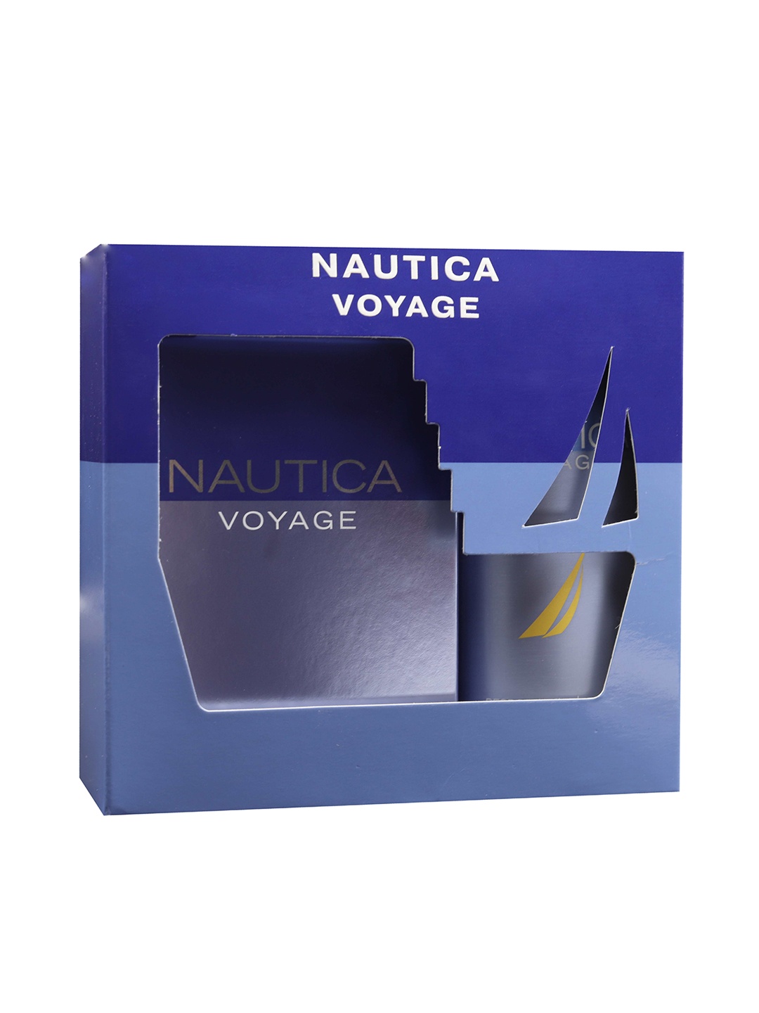 

Nautica Men Voyage Fragnance Gift Set- Eau de Toilette Spray & Deodorant Body Spray, Blue