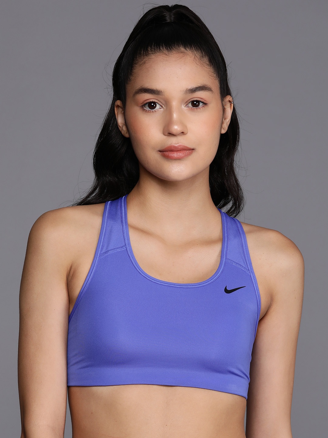 

Nike Full Coverage Swoosh Non-Padded Training Bra, Purple