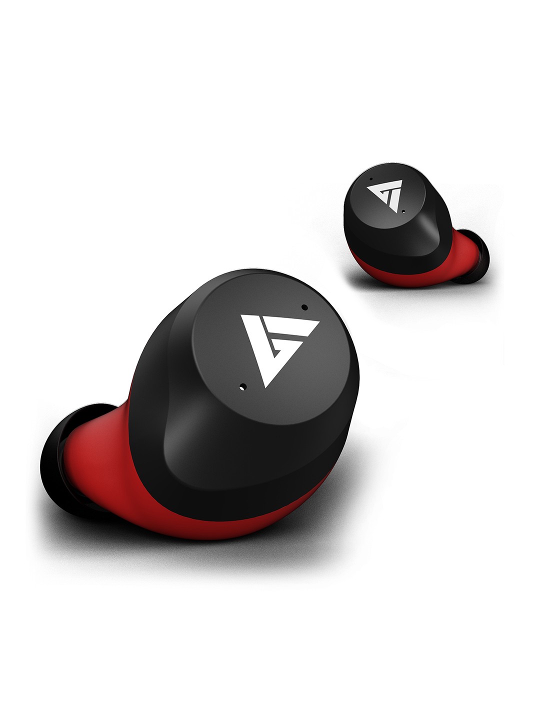 

BOULT AUDIO Red AirBass TrueBuds True Wireless with Touch Controls & IPX7 Waterproof, Black